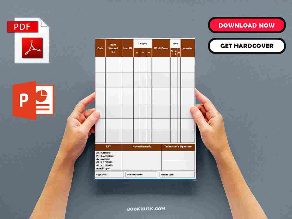 Aircraft Maintenance Technician Log Book PDF and PowerPoint
